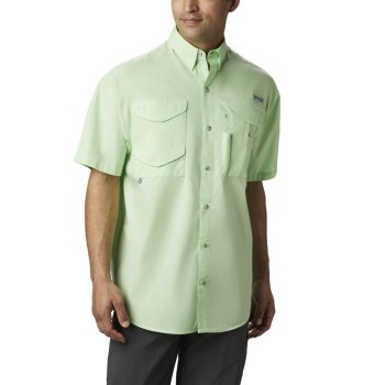 Columbia PFG Bonehead Short Sleeve Big, Camisa Verdes Para Hombre | 821704-XAK